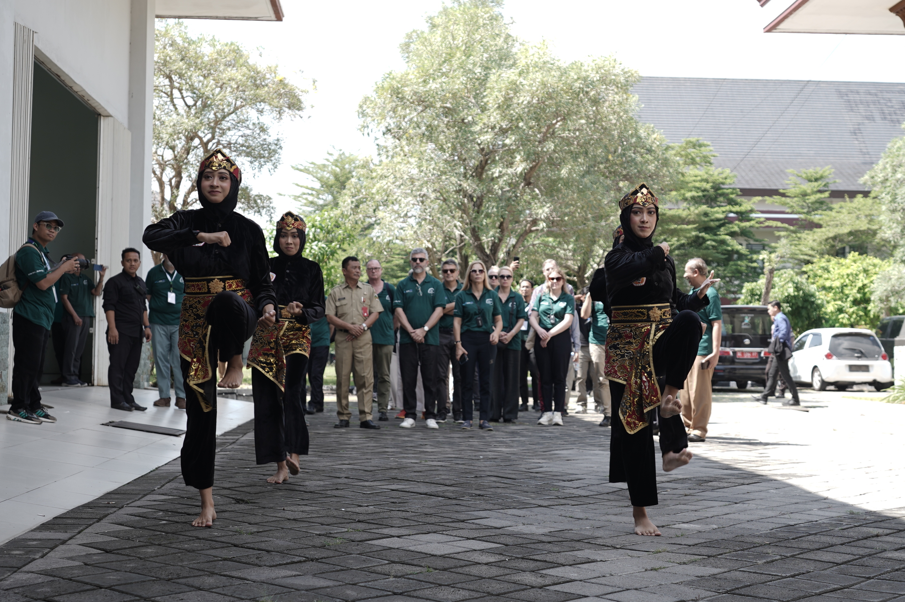 Traditional welcome performance