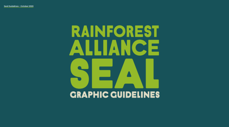 Rainforest Alliance Seal Graphic Guidelines