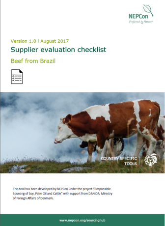 BEEF - Supplier Evaluation Checklist - Brazil