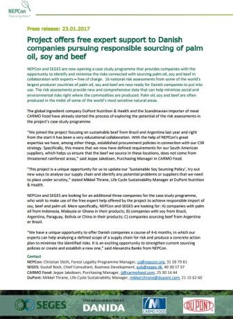 Press release: Open call for companies in the case study programme