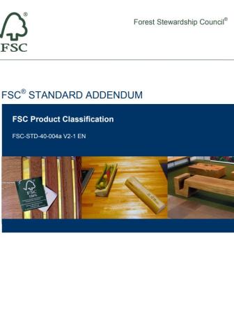 Standard dot. klasyfikacji produktów FSC