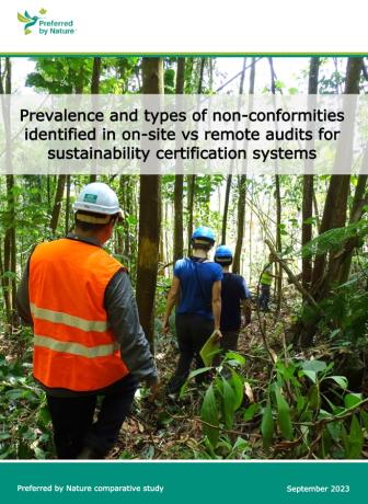 Prevalence and types of non-conformities identified in on-site vs remote audits for sustainability certification systems