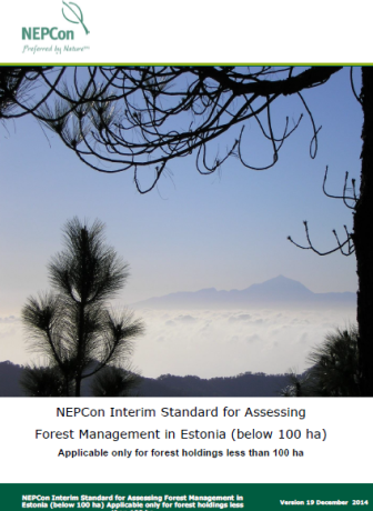 NEPCon SLIMF interim standard for Estonia