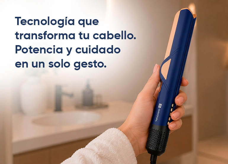 Tecnología que transforma tu cabello. Potencia y cuidado en un solo gesto.