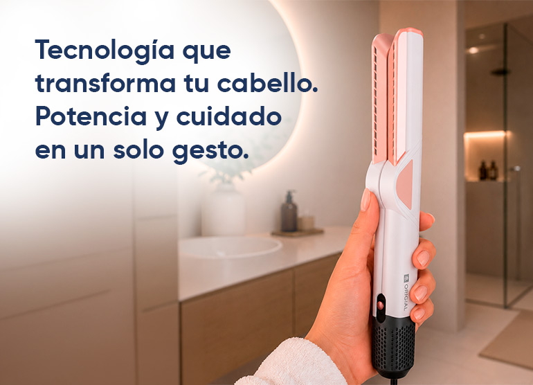 Tecnología que transforma tu cabello. Potencia y cuidado en un solo gesto.