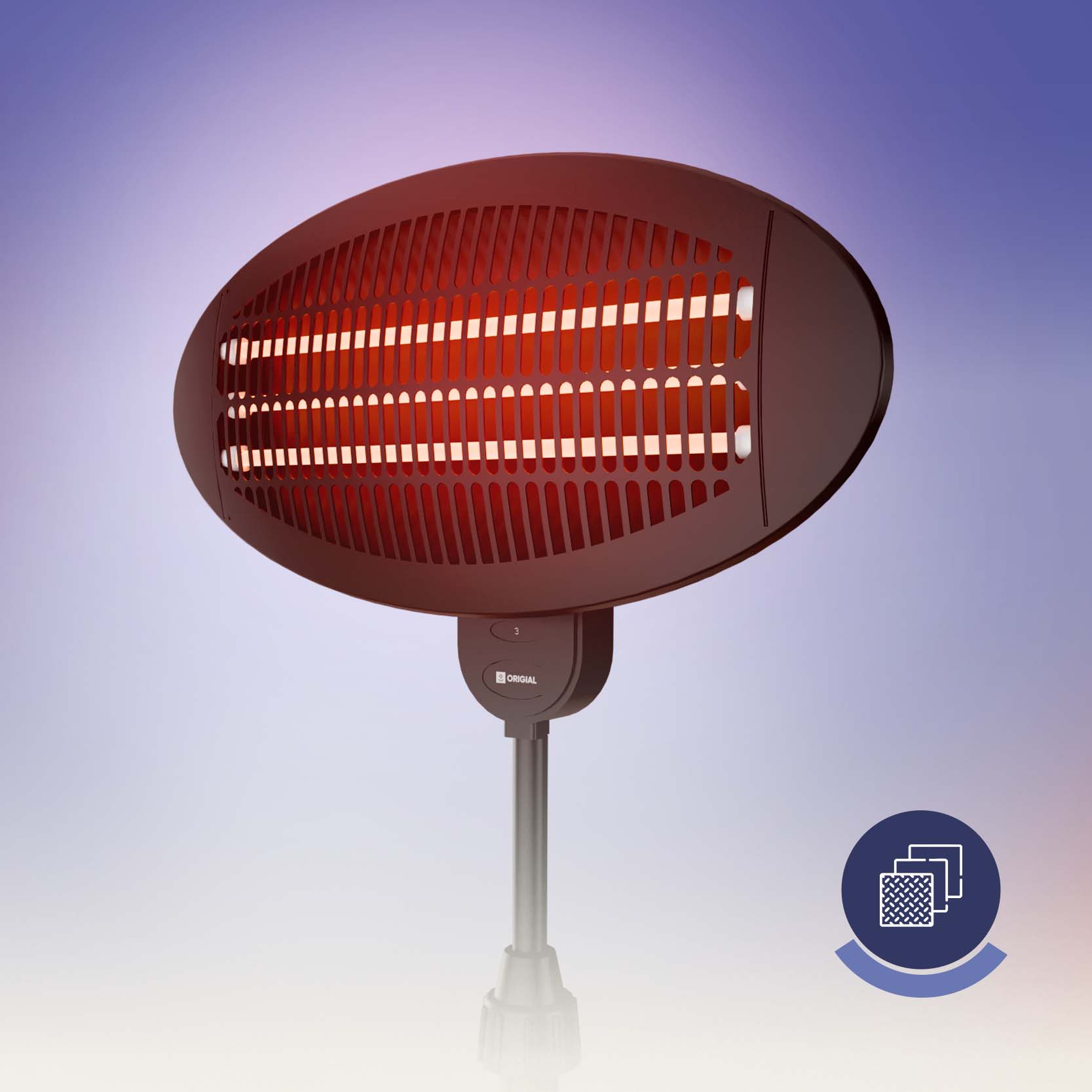 Elemento calefactor de tubo de cuarzo