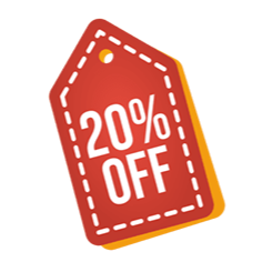 Coupon discount 20  %