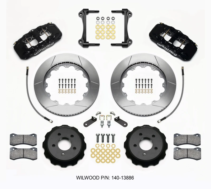 Wilwood AERO6 Vordere Hut Kit 14,00 2015-Up Mustang mit Leitungen