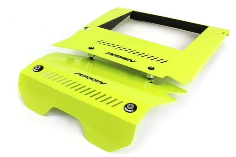Perrin Motorabdeckung-Kit für 15-16 Subaru WRX - Neon Gelb