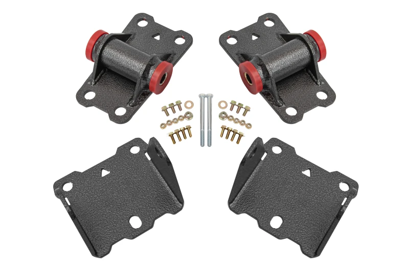 BMR Motorhalter-Kit oben und unten Poly für 78-87 G-Body - Black Hammertone