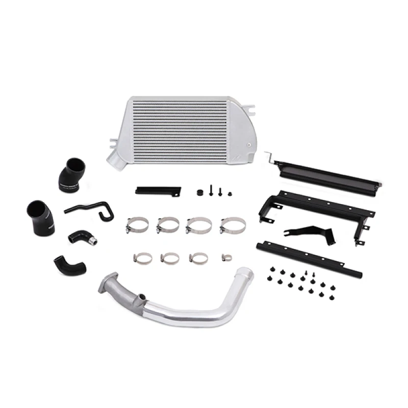 Mishimoto for 2015 Subaru WRX Top-Mount Intercooler Kit - Powder Coated Silver & Polished Pipes