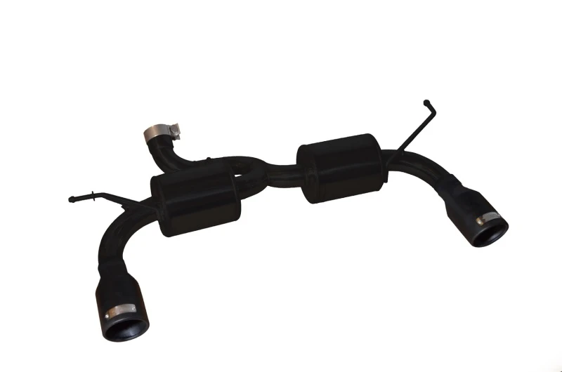 Injen 07-17 Jeep Wrangler JK 3.6L/3.8L 63mm Stealth Black Axle-back Auspuffanlage mit 4 Zoll schwarzen Endrohren