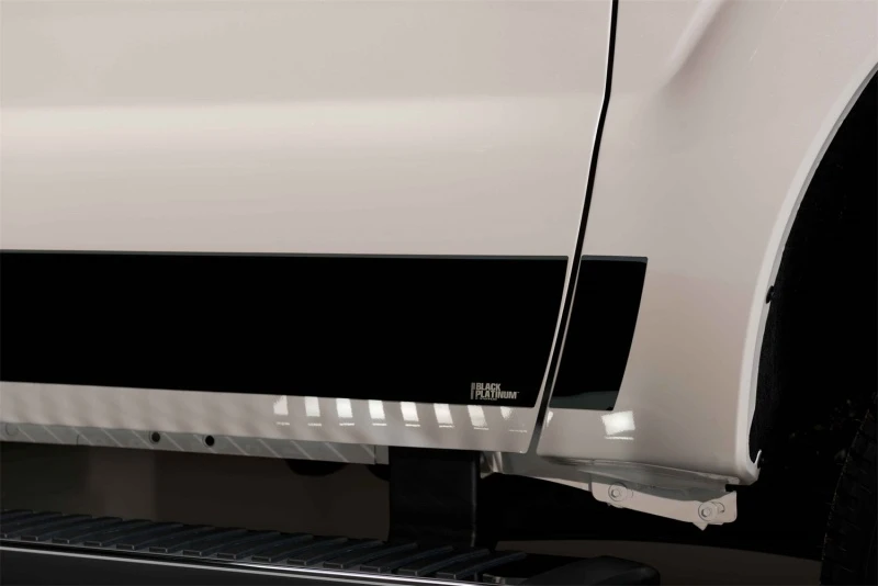 Putco 11-16 Ford SuperDuty - Crew Cab 6,5ft - (12 Stück - 15,9 cm breit) Schwarzes Platin-Rocker-Panel
