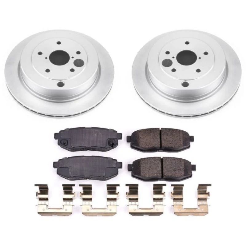Power Stop Rear Z17 Evolution Geomet Coated Brake Kit for 06-07 Subaru B9 Tribeca