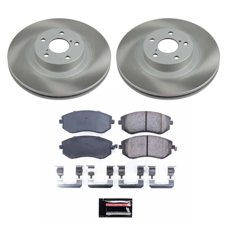 Power Stop Front Semi-Coated Rotor Kit for 05-12 Subaru Outback