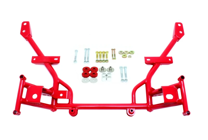 BMR 05-14 S197 Mustang K-Member mit 1/2 Zoll tieferen Motorlagern und STD. Lenkgetriebehalterungen - Rot