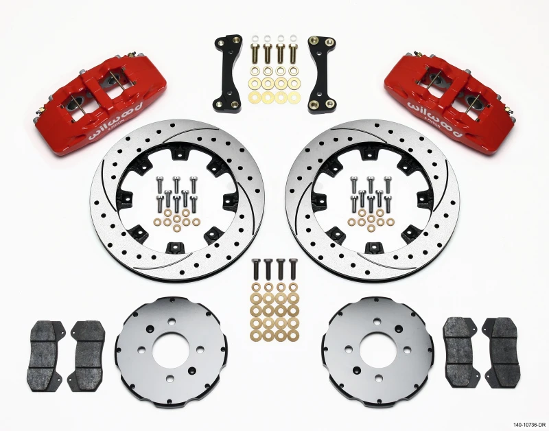 Wilwood Dynapro 6 Vordere Hut Kit 12,19 Zoll Bohrroter 90-99 Civic mit 240 mm Bremsscheibe