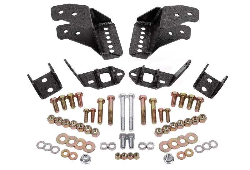 BMR 78-87 G-Body Coilover-Umrüstungskit hinten einstellbare Shock-Mount ohne CAB - Schwarz Hammertone