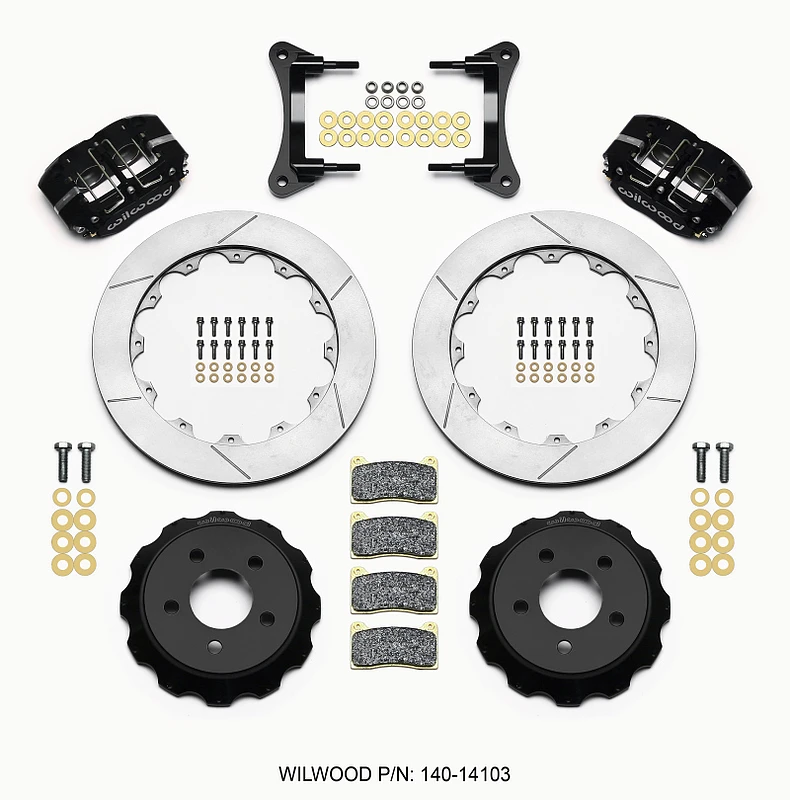 Wilwood Dynapro Radialer Front Drag Kit 12,88 Entlüftet 2015-Up Mustang