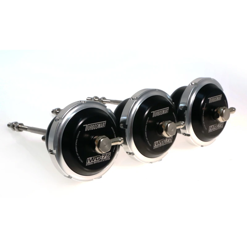 Turbosmart Universeller IWG75 Borg Warner B2 160mm Stange Schwarz 14PSI Internes Wastegate