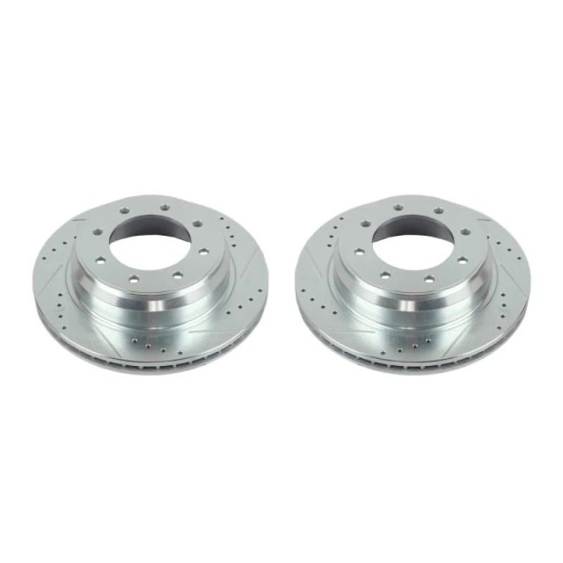 Power Stop 12-19 Nissan NV1500 Rear Evolution Drilled & Slotted Rotors - Pair