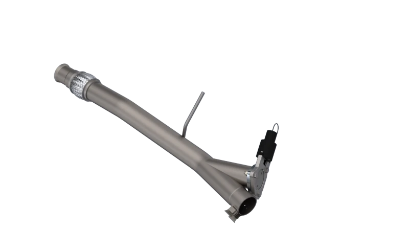QTP 14-18 Chevrolet Silverado 1500 4.8L/5.3L EC/CC Standard Bed 3in 304SS Aggressor Cutout Mid Pipe