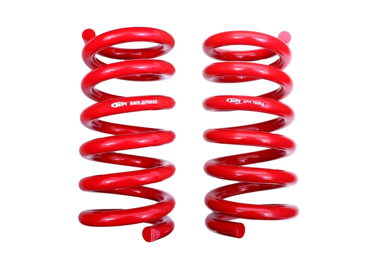 BMR 18-20 S550 Mustang GT MagneRide/15-20 GT350 Tieferlegungsfeder-Set für Hinten nur - Rot