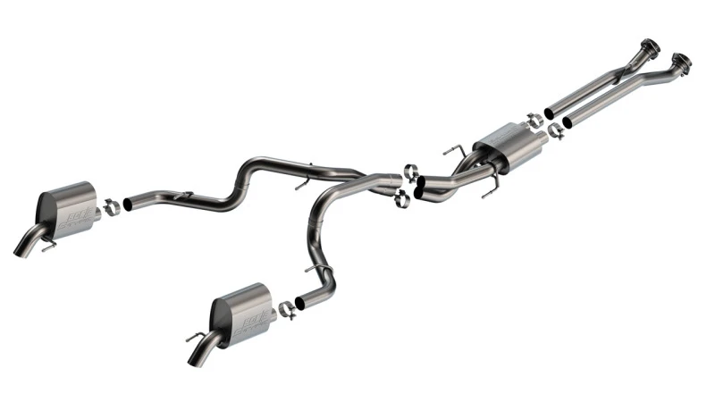Borla 23-24 Jeep Grand Wagoneer 3.0L I6 Turbo 2.75in S-Typ Turndown-Tip Kat-Endschalldämpfer