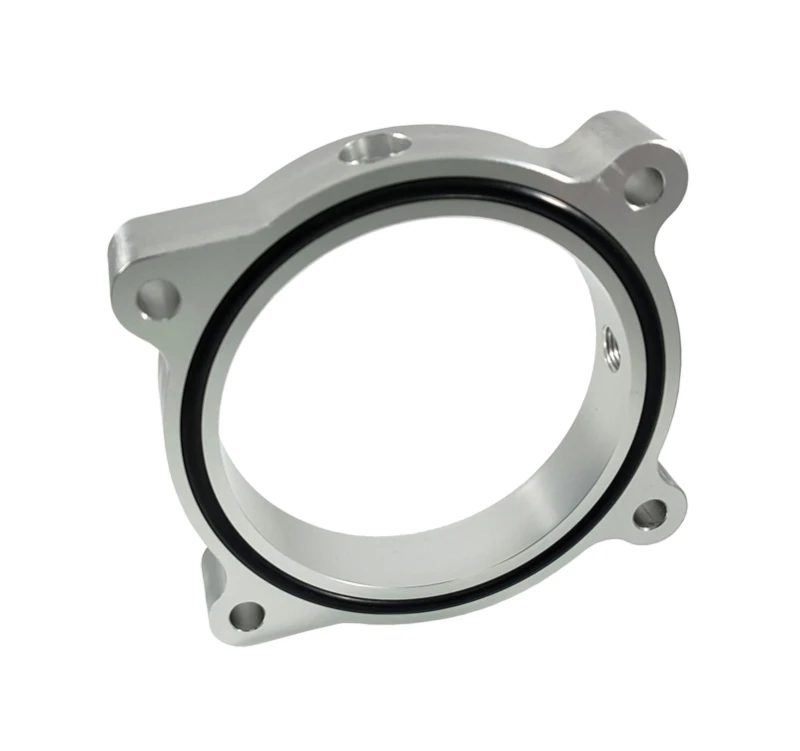 Torque Solution Drosselklappenabstandshalter (Silber) für Ford Mustang GT 5.0L 2011-2016