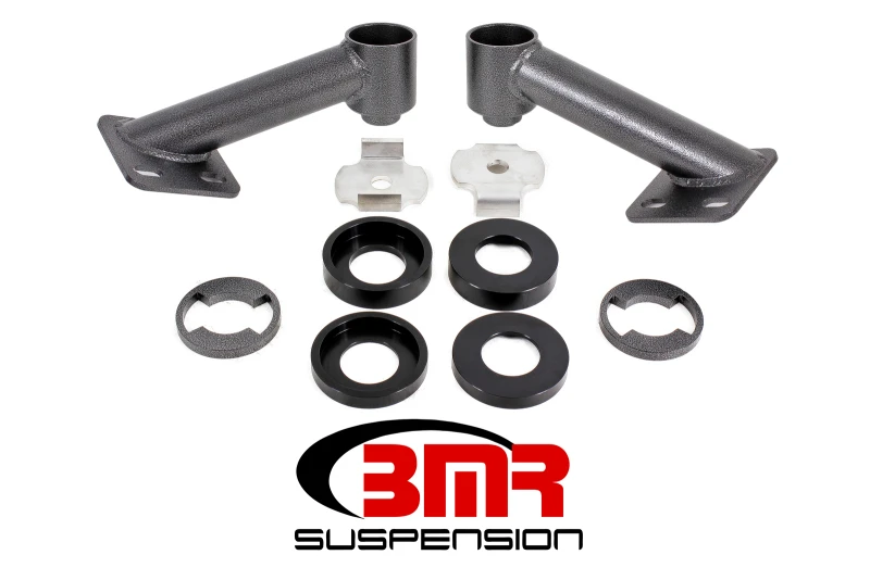 BMR 15-17 S550 Mustang Cradle Bushing Lockout Kit - Schwarz Hammertone