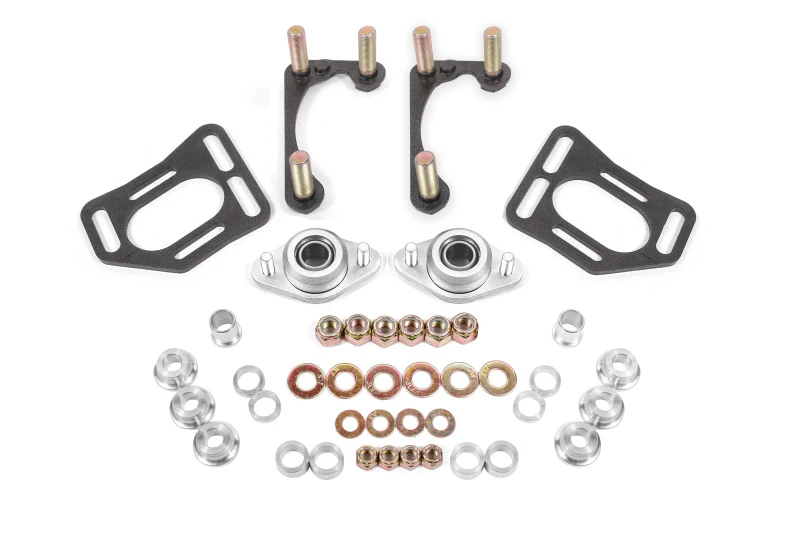 BMR 90-93 Fox Mustang Caster Camber Platten - Schwarz Hammertone
