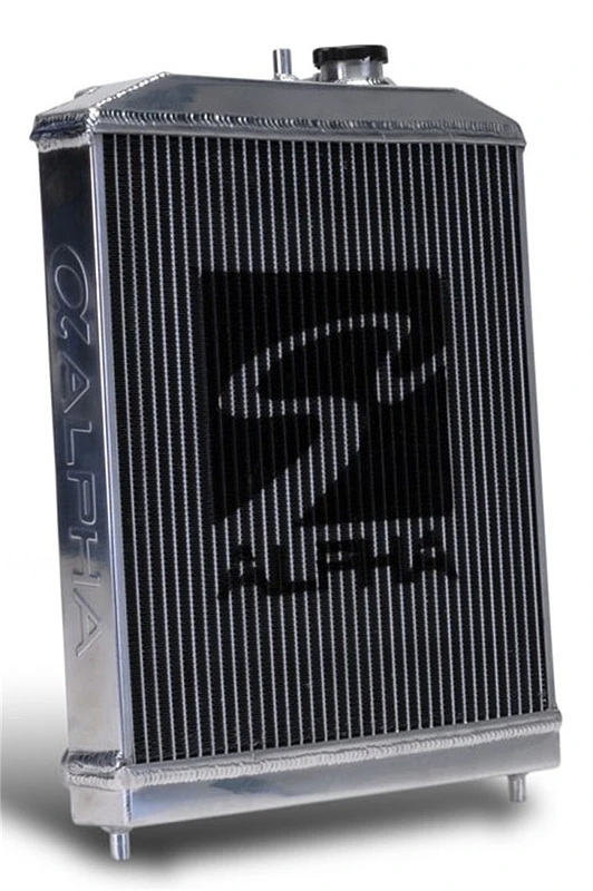 Skunk2 Alpha Serie 92-00 Honda Civic Kühler (Halbgröße) (Doppelkern) (Manuelle Getriebe)