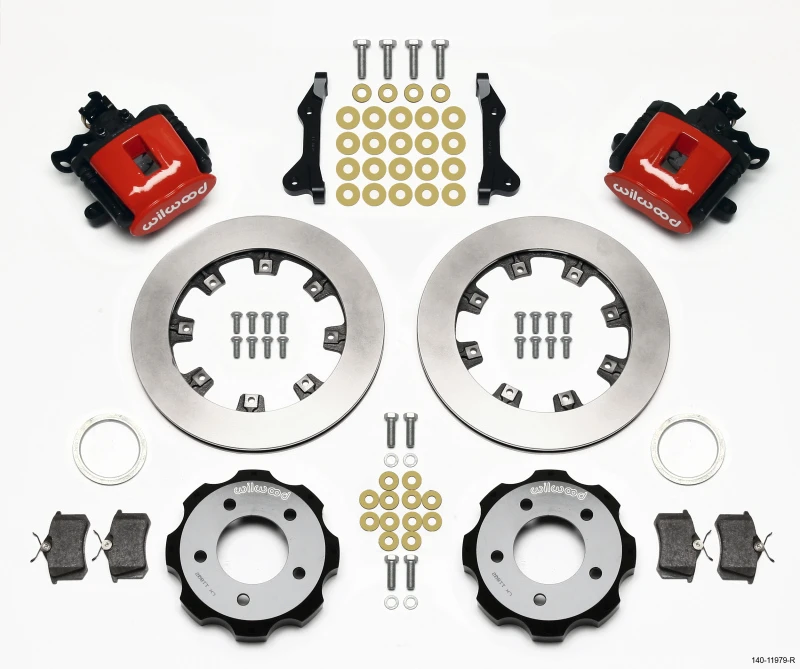 Wilwood Kombinations-Handbremse Hinten Kit 12,19 Zoll Rot 2006- Honda Civic / CRZ