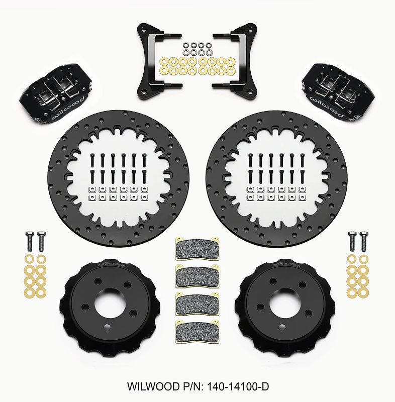 Wilwood Dynapro Radial Front Drag Kit 12,90 Zoll gebohrt 2015-aktuell Mustang
