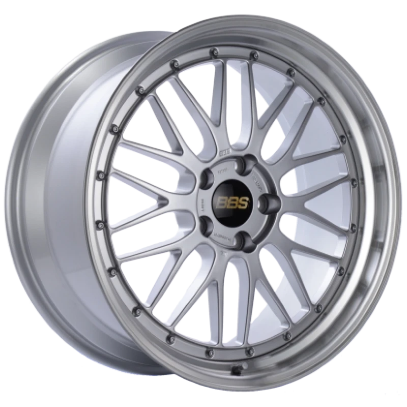 BBS LM 19x11 5x112 ET35 Diamond Silver Center Diamond Cut Lip Wheel - 82mm PFS Required