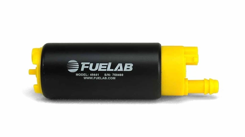 Fuelab 494 High Output In-Tank Electric Fuel Pump 340LPH Inlet Offset from Outlet