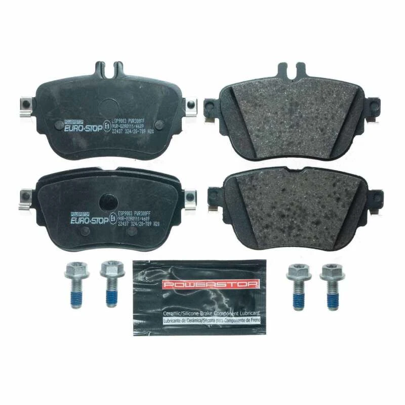 Power Stop 17-19 Mercedes-Benz E300 Euro-Stop ECE-R90 Rear Brake Pads
