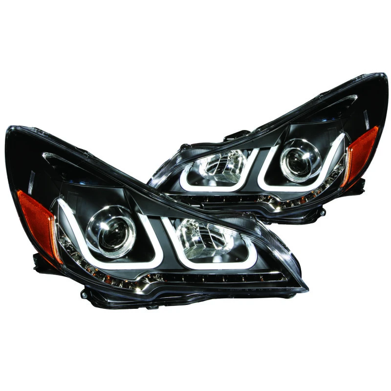 ANZO Projektor-Scheinwerfer mit U-Bar Schwarz für 2010-2014 Subaru Outback