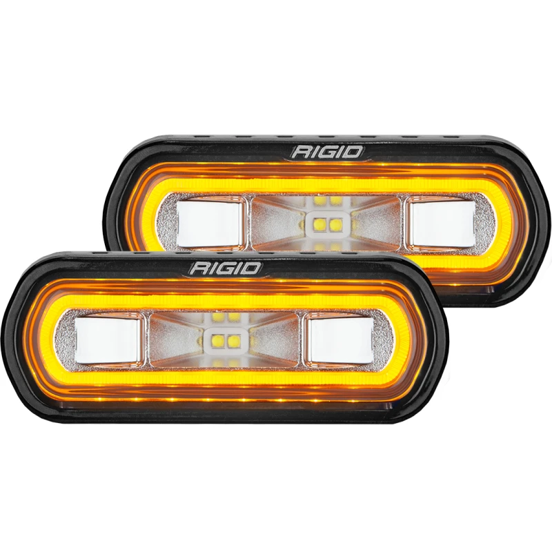 Rigid Industries SR-L Series Surface Mount LED Spreader mit Amber-Halo