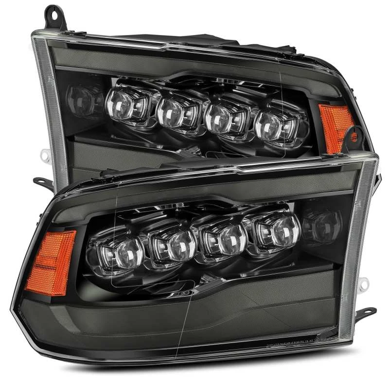 AlphaRex 09-18 Dodge Ram 1500HD NOVA LED-Projektorscheinwerfer Plank Style Design Alpha Black mit DRL