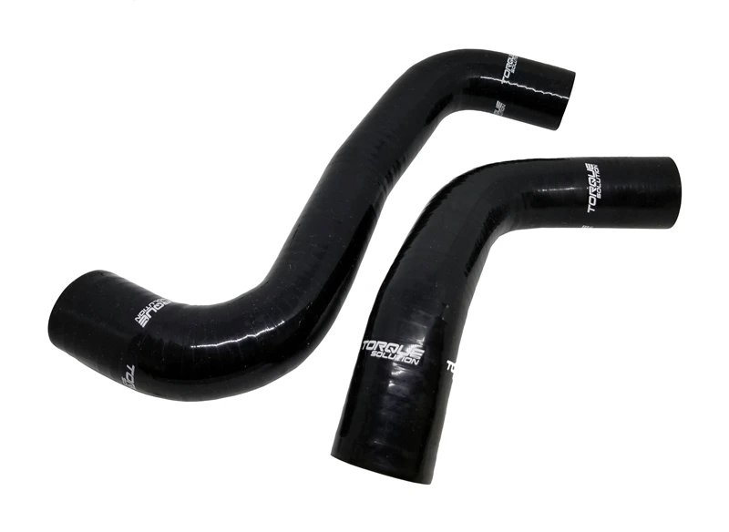 Torque Solution Silicone Radiator Hose Kit für 08-14 Subaru WRX / 08-18 STI / 09-13 Forester XT – Schwarz