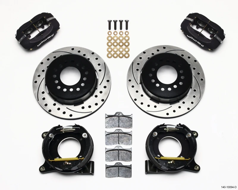 Wilwood Forged Dynalite P/S Park Bremse Kit gebohrt Chevy C-10 2,42 Offset 5-lug