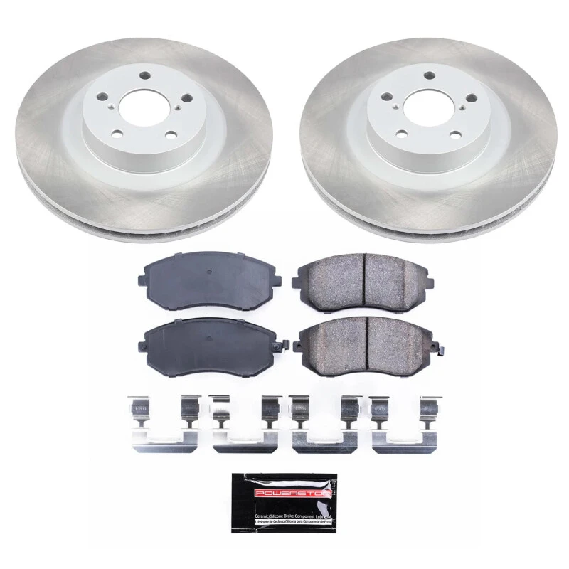 Power Stop Front Semi-Coated Rotor Kit for 02-05 Subaru Outback