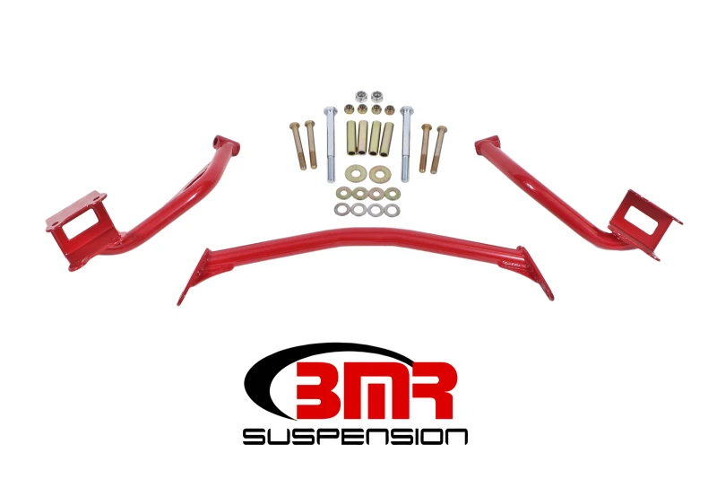 BMR 79-04 Fox Mustang Rohr-Style Oberer Torque Box Verstärkungsplatten - Rot