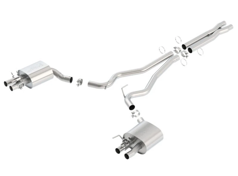 Borla 15-16 Ford Mustang Shelby GT350 5.2L ATAK Kat-Back-Auspuff (benutzt werkseitige Valenz)