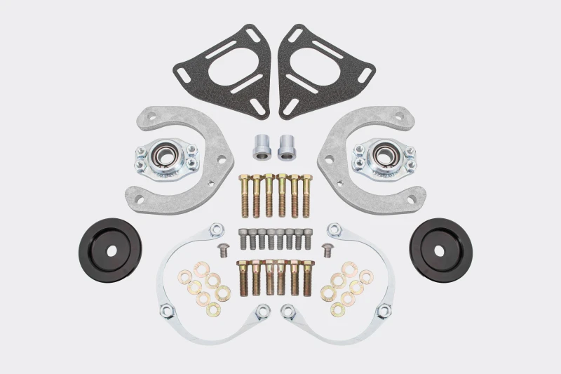 BMR 16-24 Chevrolet Camaro Caster Camber Platten (Coil-Over Only) - Schwarz Hammertone