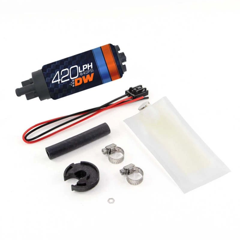 Deatschwerks DW420-Serie 420lph In-Tank-Benzinpumpe mit Installationskit für Miata 94-05