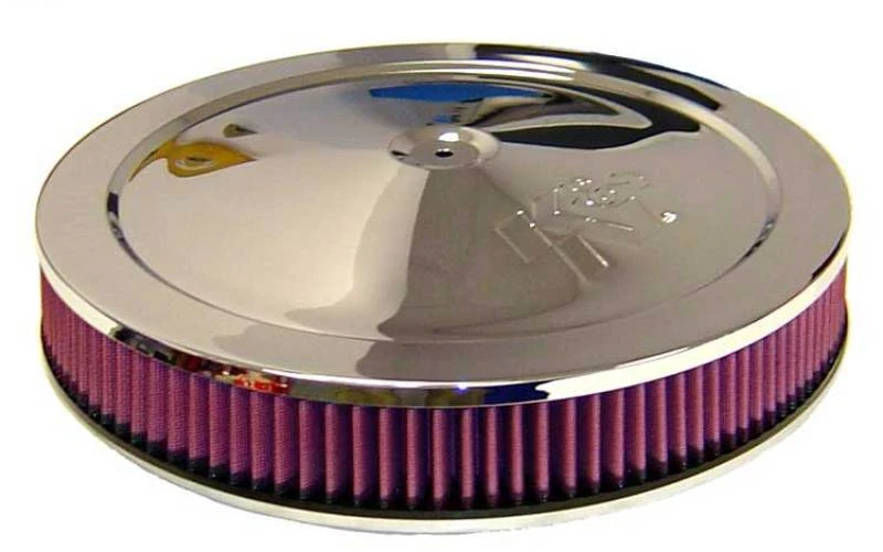 K&N 14 Zoll Rote Custom Air Cleaner Assembly - 5,125 Zoll ID x 14 Zoll OD x 3,87 Zoll H