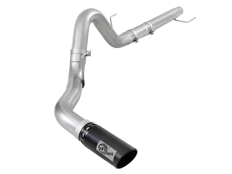 aFe Atlas 4 Zoll Aluminisiert Stahl DPF-Back Auspuff 18-19 Ford F-150 V6-3.0L (td) mit schwarzer Spitze