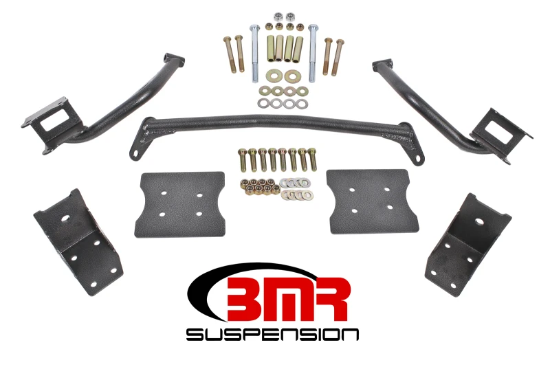 BMR 79-04 Fox Mustang Torque Box Verstärkungsplatte Kit(TBR005H und TBR003H) - Schwarzes Hammertone
